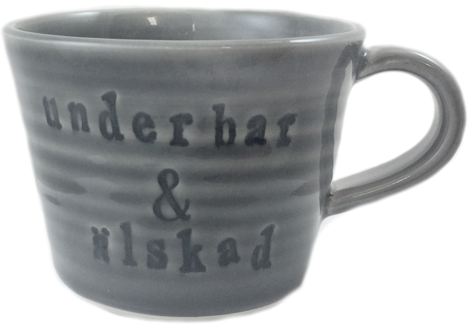 Mugg Underbar & Älskad från Puss Puss Company